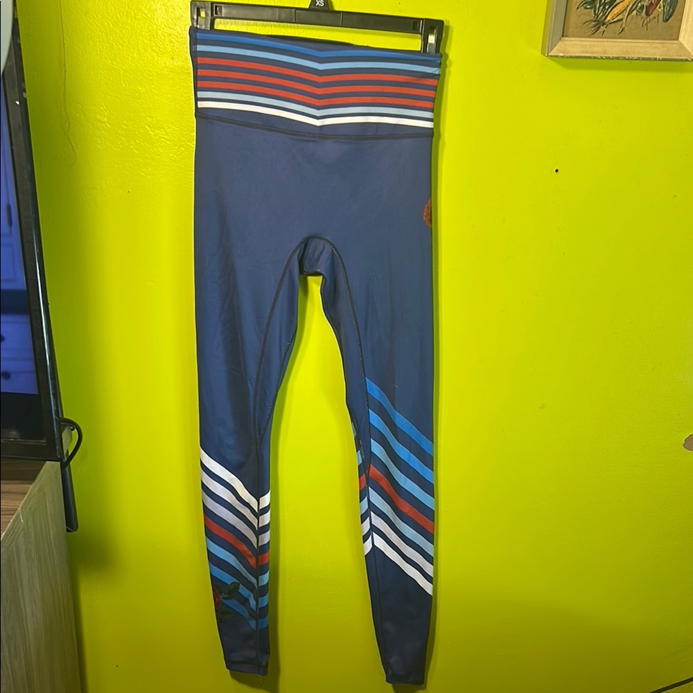 Striped Navy Leggings